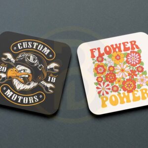 rubber square coaster