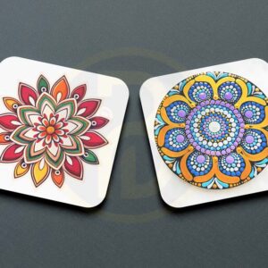 rubber square coaster