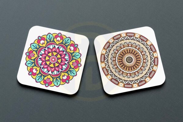 rubber square coaster