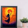photo-frame--oilpaint-girl-under-sun